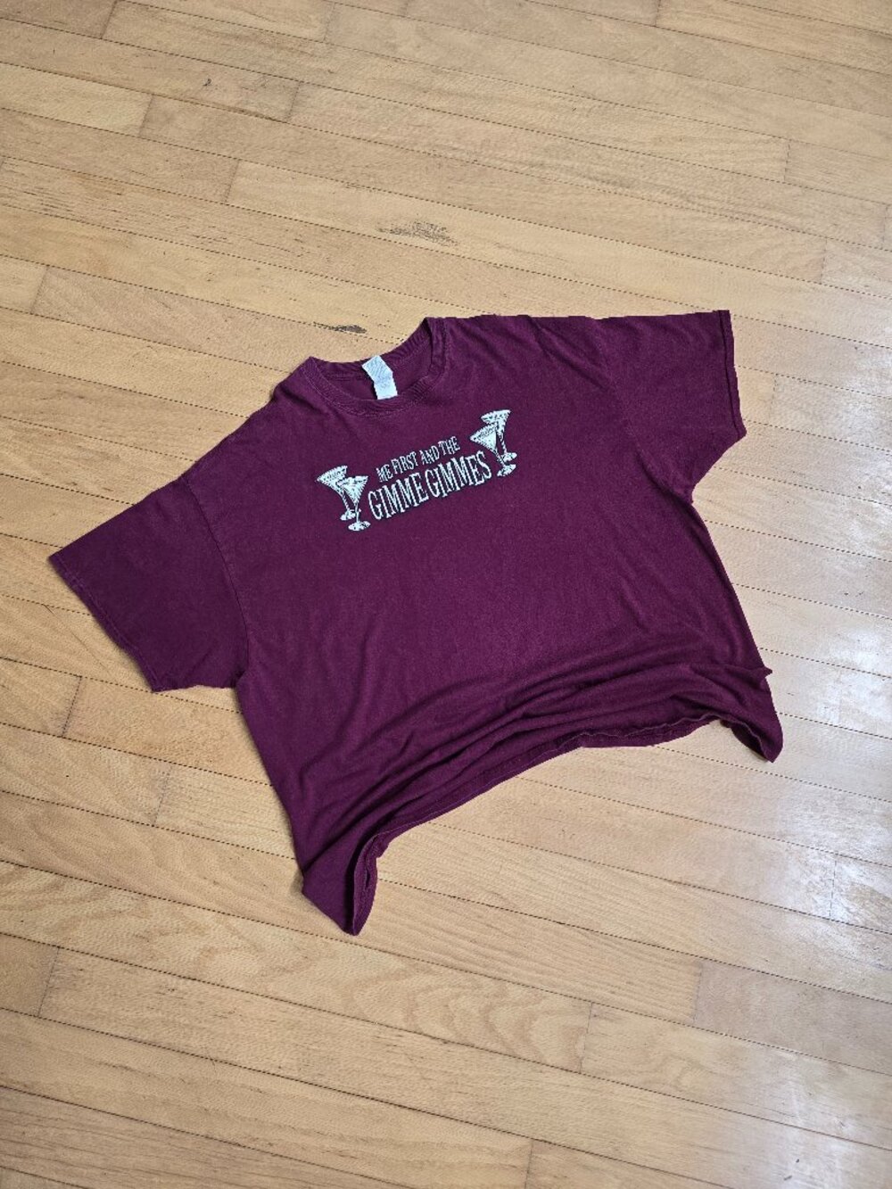 vintage Y2K | Me First & the Gimme Gimmes maroon punk band t-shirt | MENS 2XL